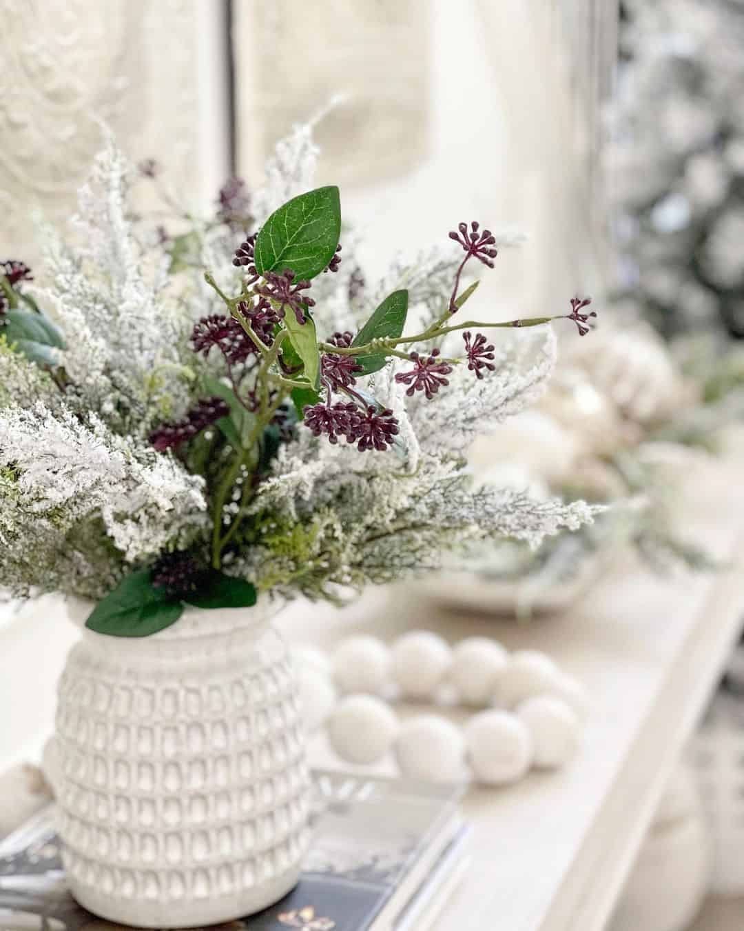 05 of  Frosted Fantasy for Winter Table Centerpieces