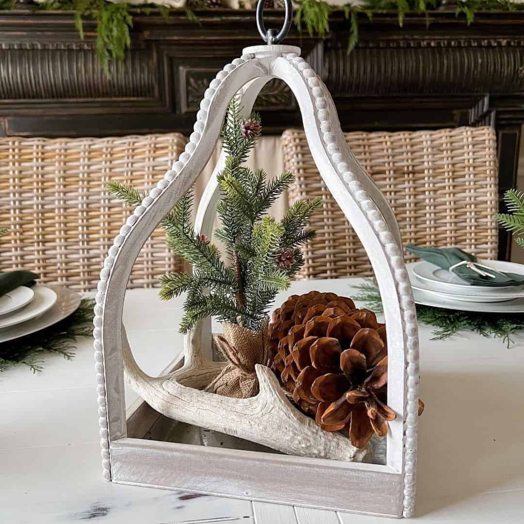 16 of  Caged Winter Table Centerpiece