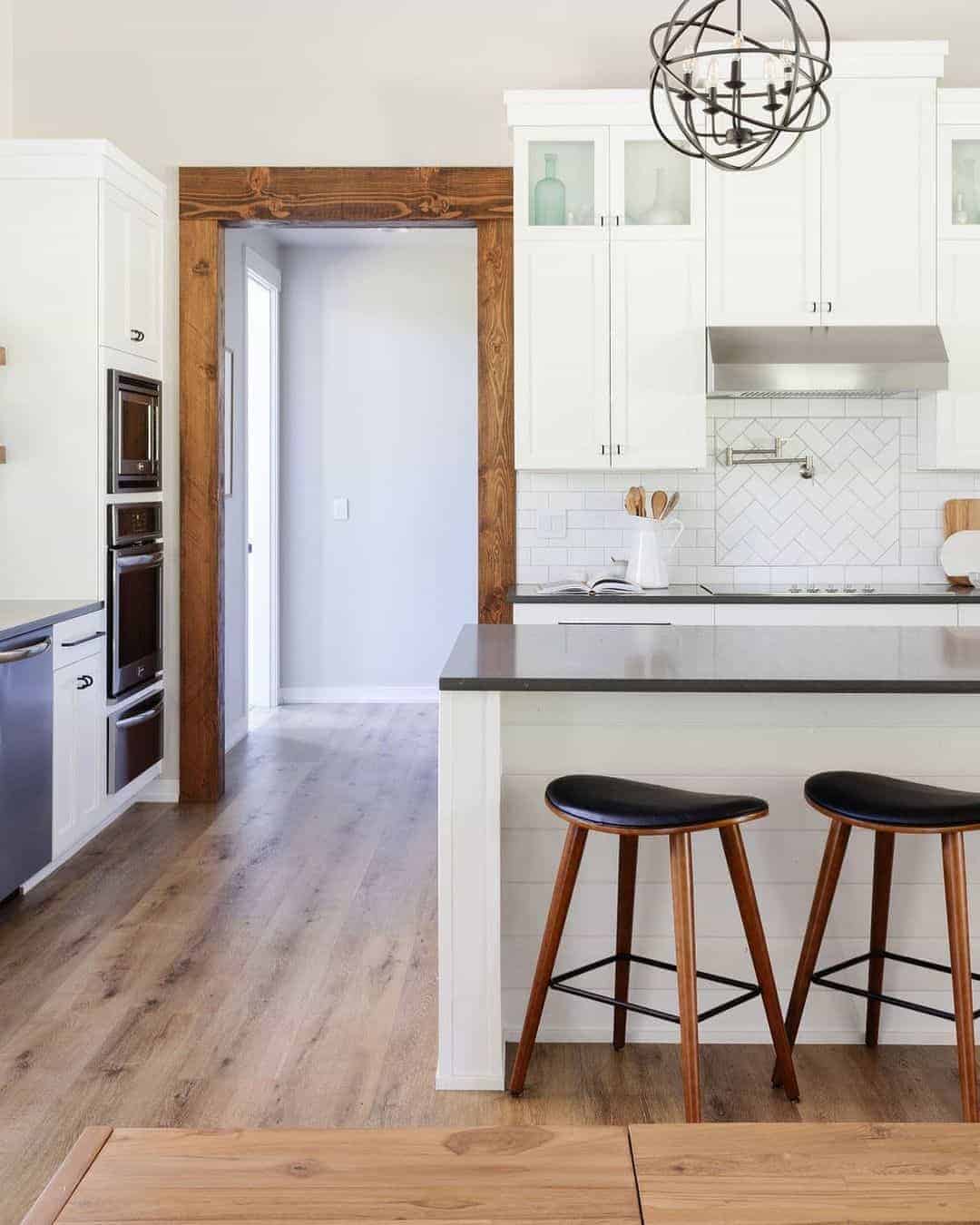 12 of  White Herringbone Accent Tile Above Range