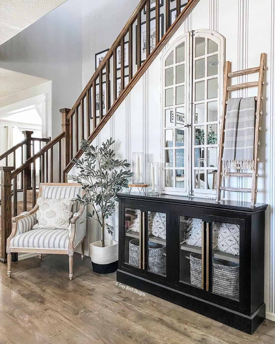 23 of  Staircase Decor with Natural Wood Spindles