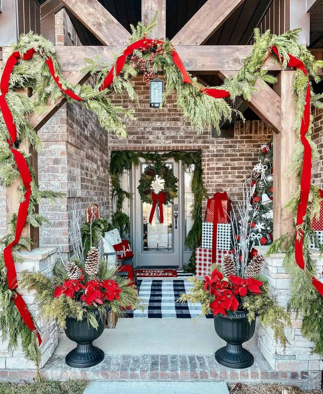 19 of  Rustic Winter Porch Décor