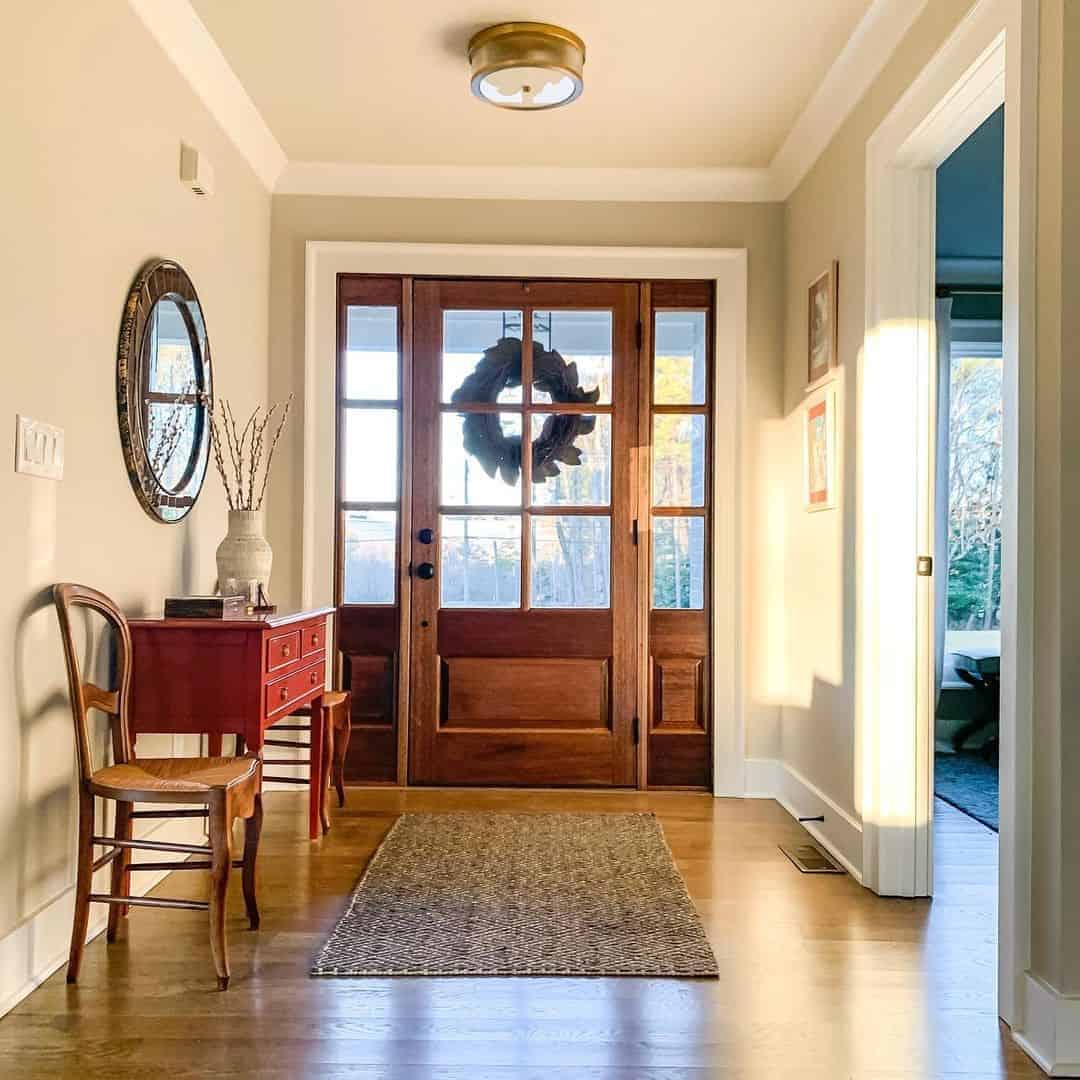 13 of  Vintage Styling in Neutral Entryway