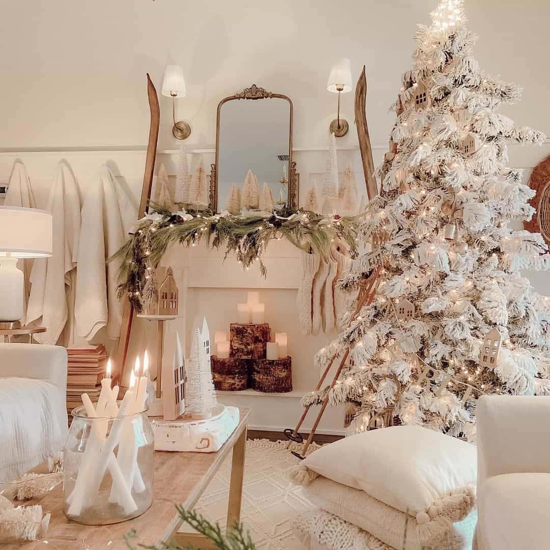 16 of  Farmhouse Lodge Neutral Winter Wonderland Décor