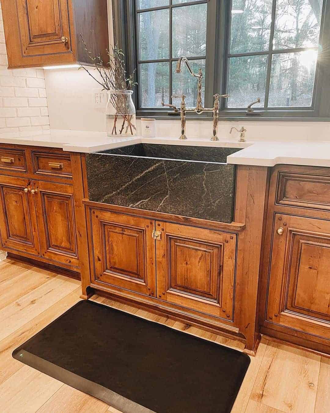 19 of  Farmhouse Kitchen With Wood Cabinets