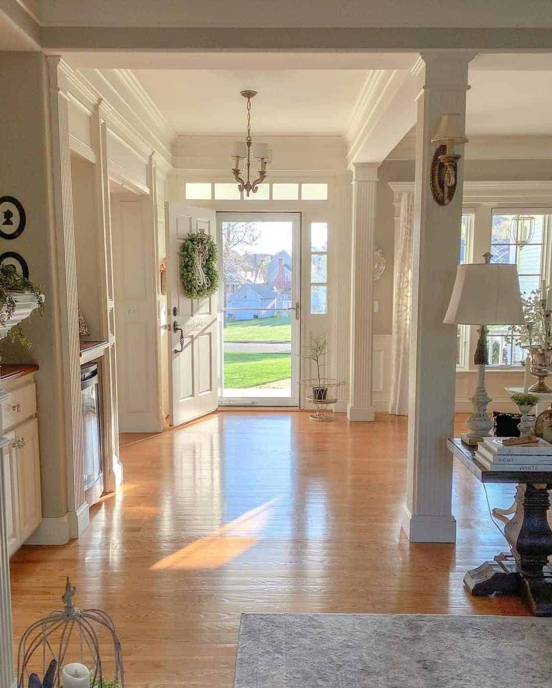 18 of  Open-concept Entryway With Decorative Trim