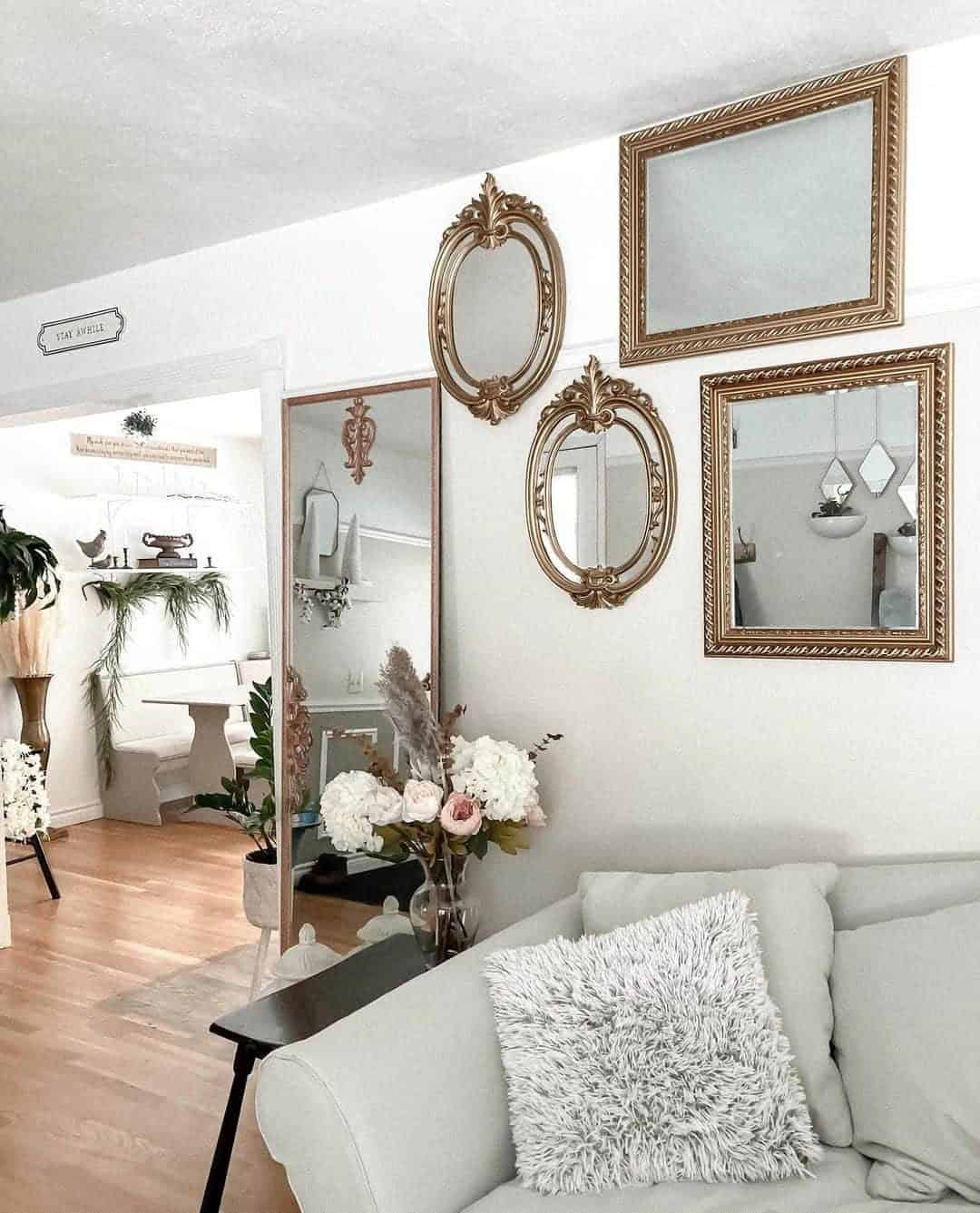 11 of  Gallery Wall of Mirrors for Elegant Décor