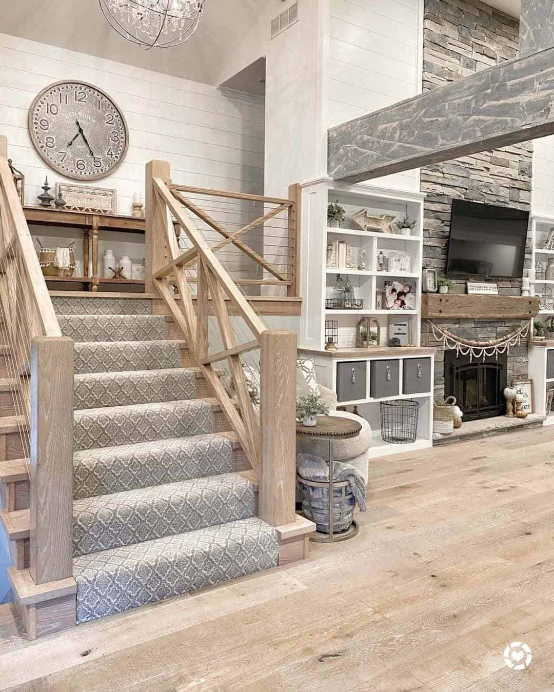 16 of  Gray Farmhouse Stair Runner Carpet