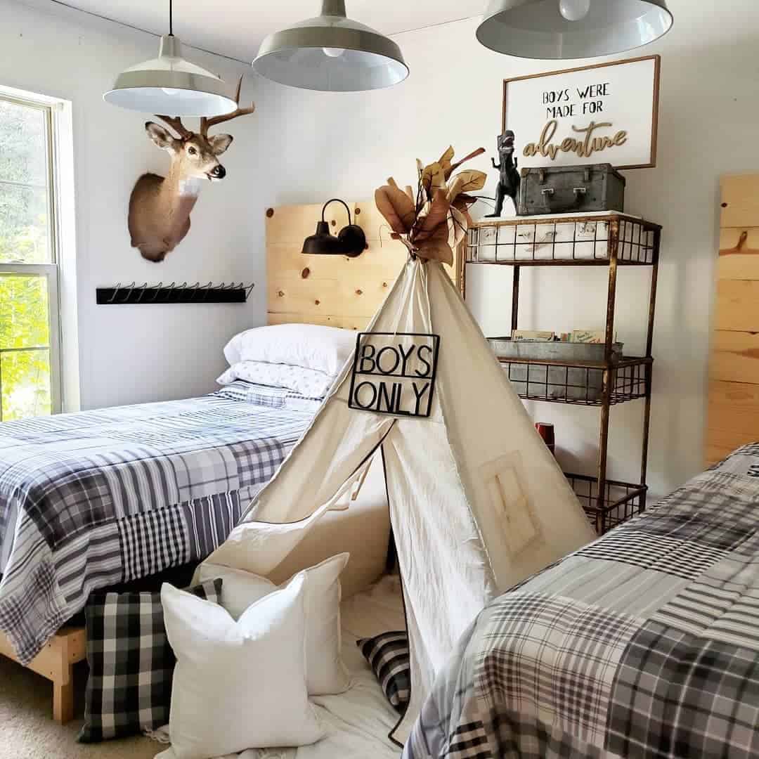 12 of  Beige Play Tent for Boy’s Room