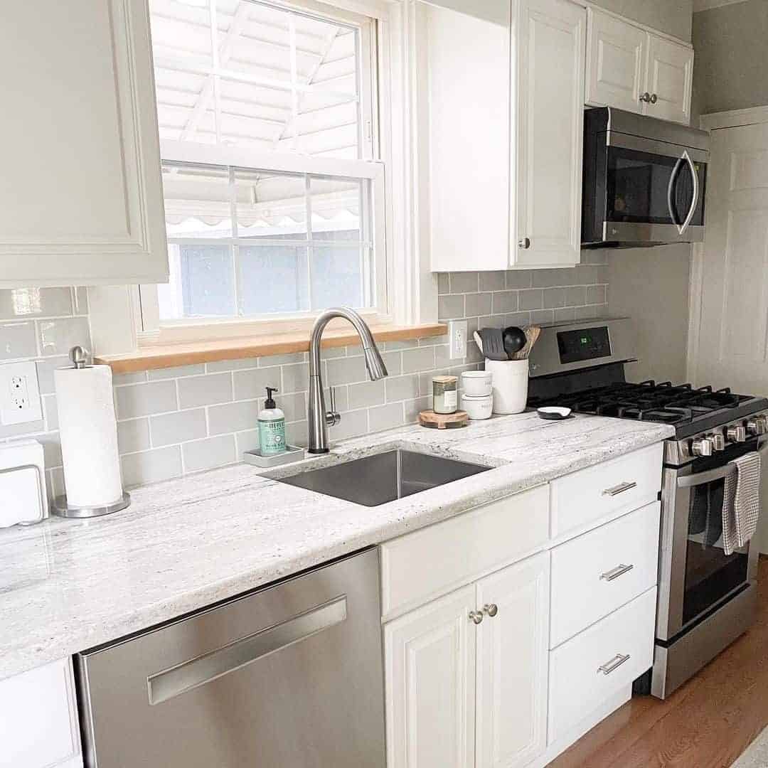 02 of  Farmhouse Kitchen With Tiled Walls