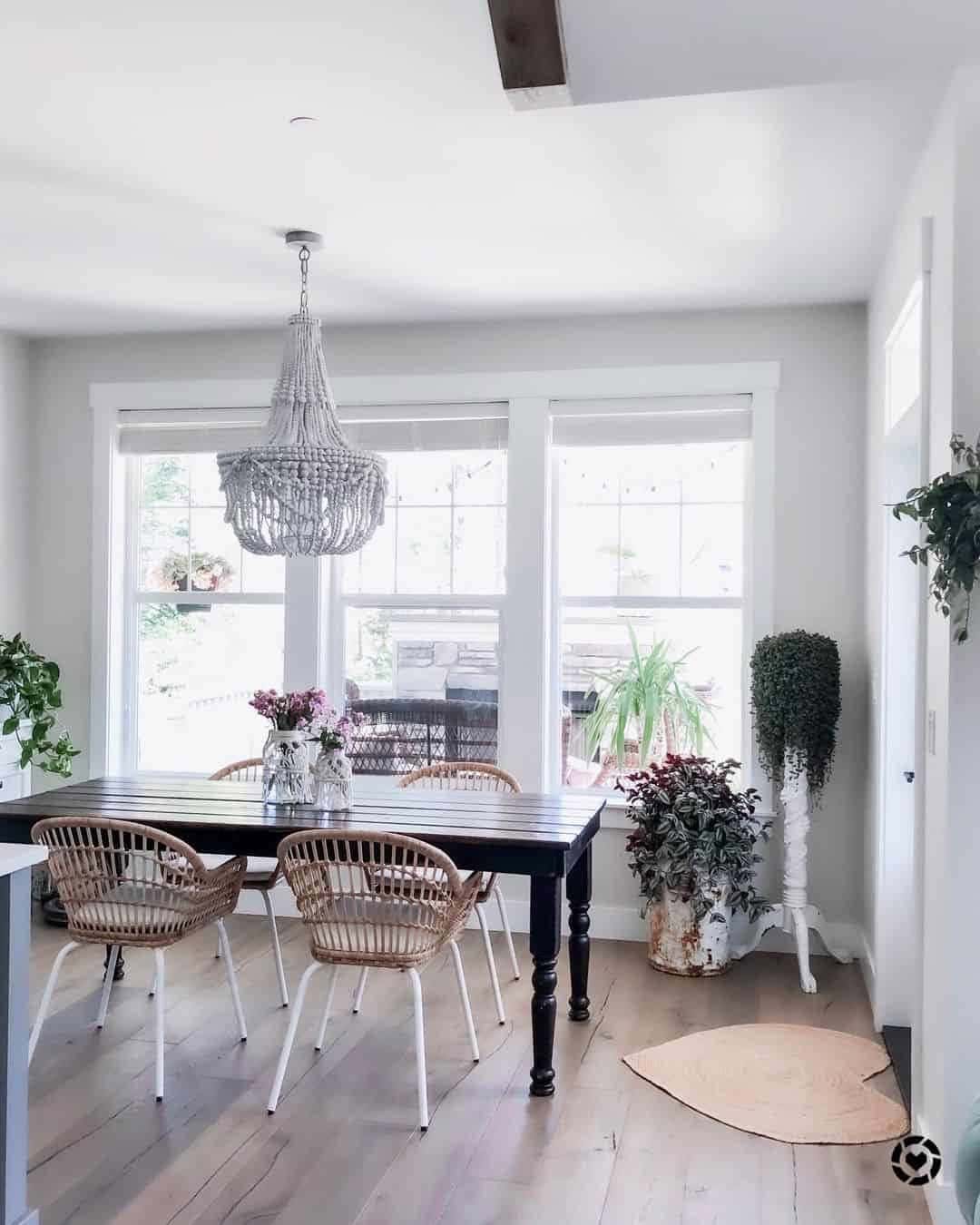 19 of  White Empire-Style Wood Bead Chandelier