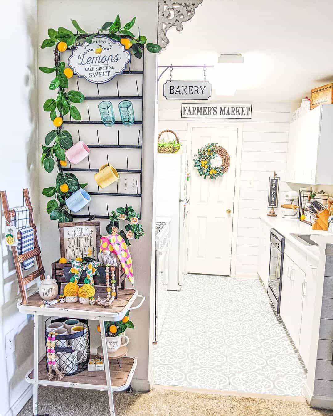 15 of  Farmhouse Kitchen with Pops of Yellow Décor