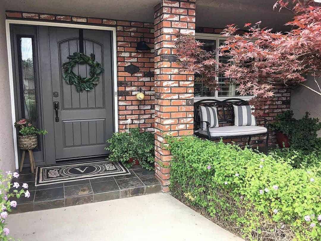 26 of  Modern Farmhouse Front Door Ideas with Brick Exterior