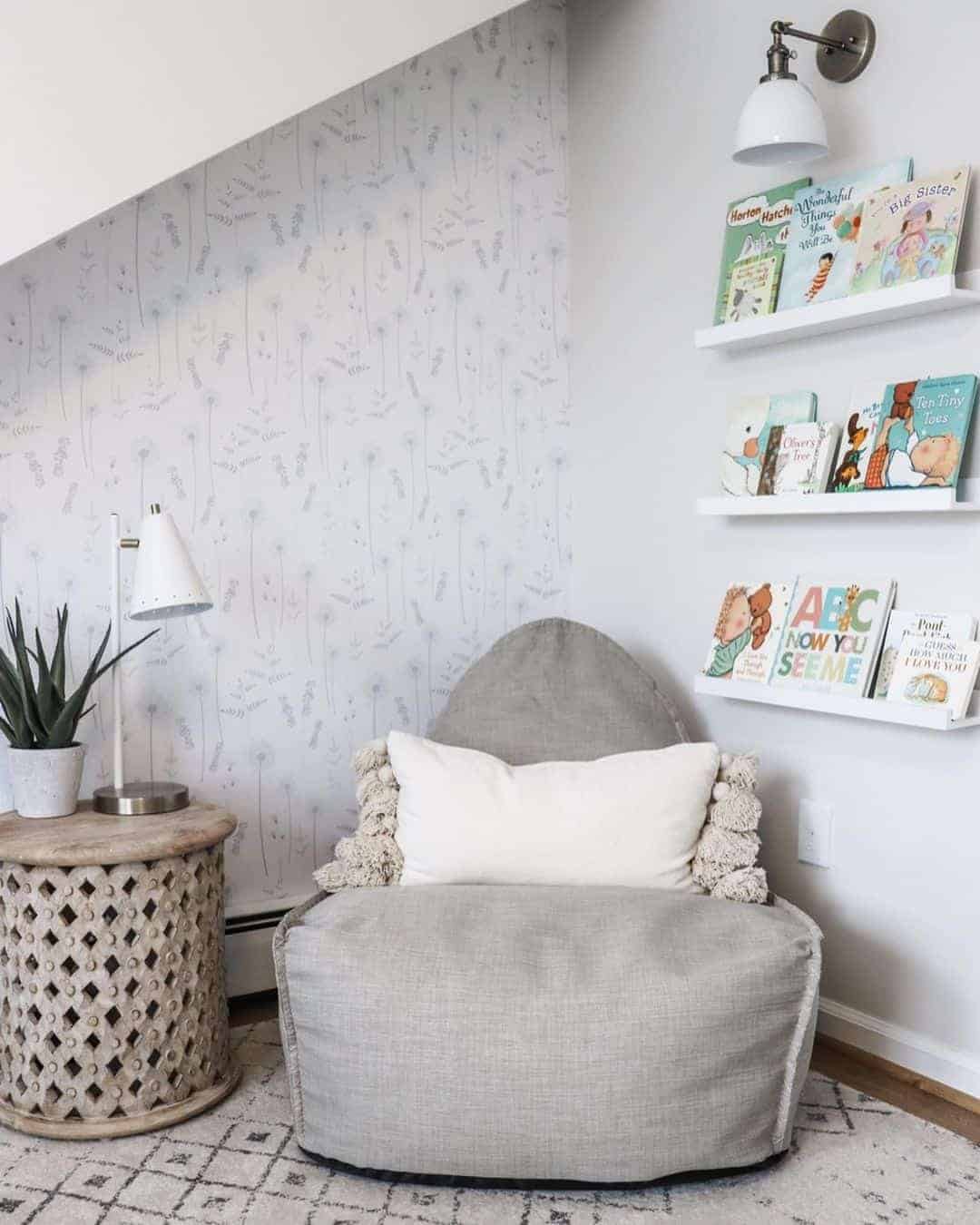 10 of  Reading Corner in a Gray Nursery