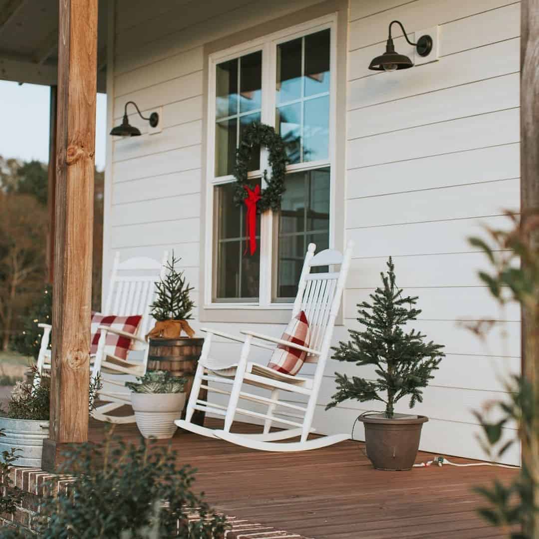 23 of  Welcoming Holiday Farmhouse Porch