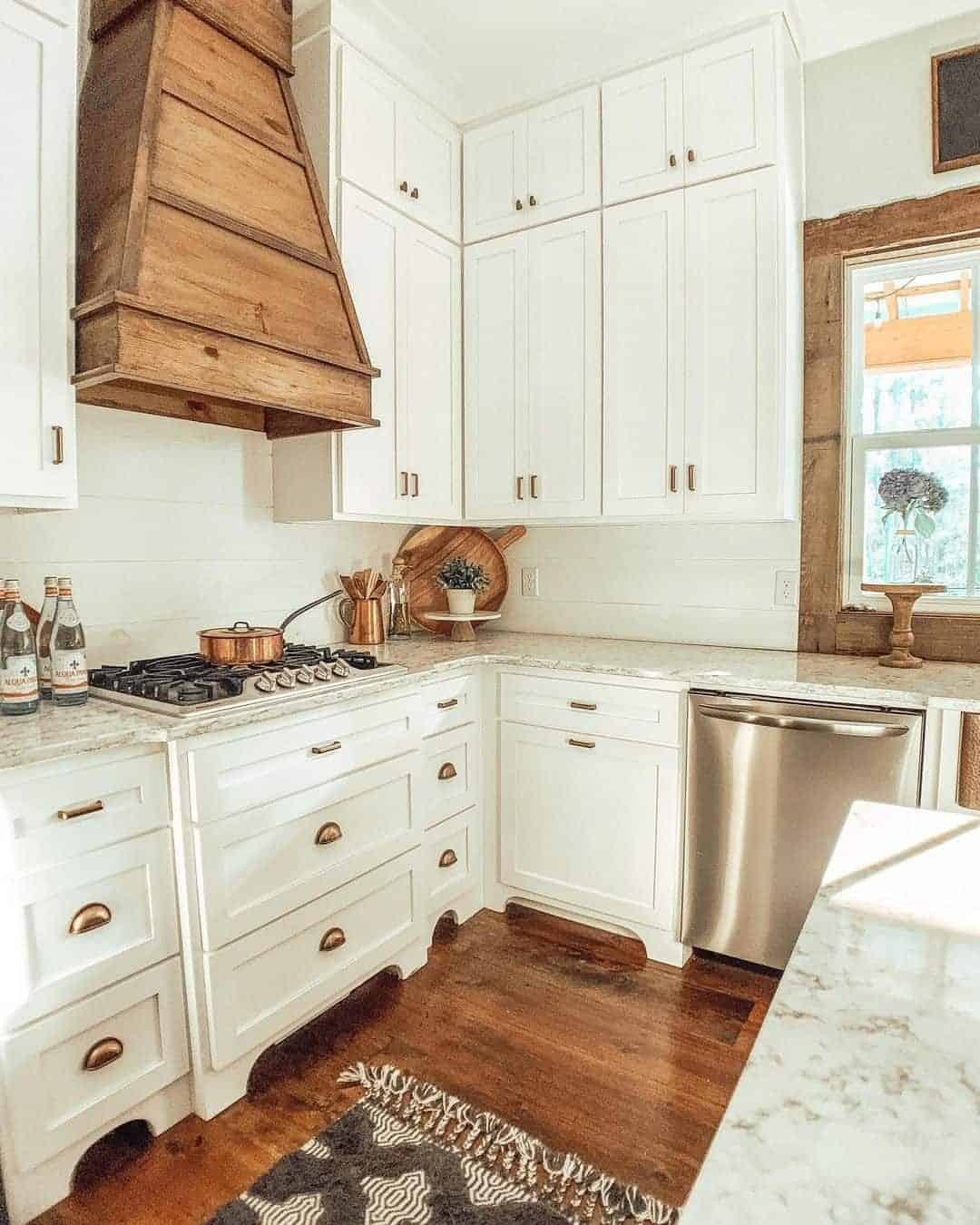 05 of  Neutral Kitchen With Warm Wood Accents