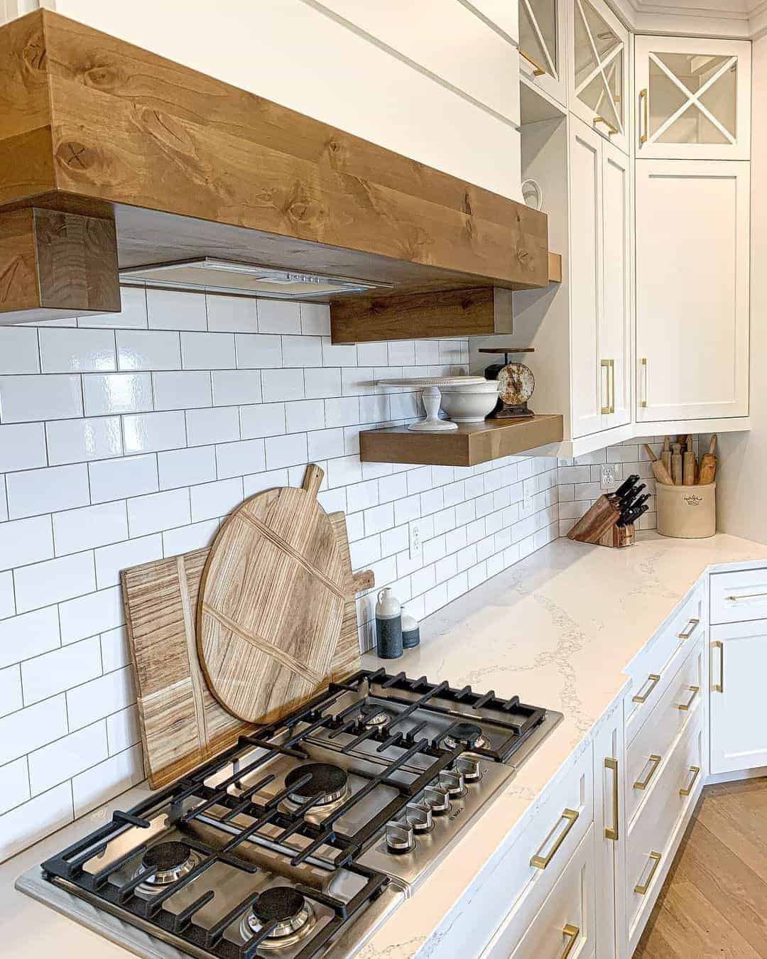 26 of  Modern Farmhouse Kitchen with Wooden Touches