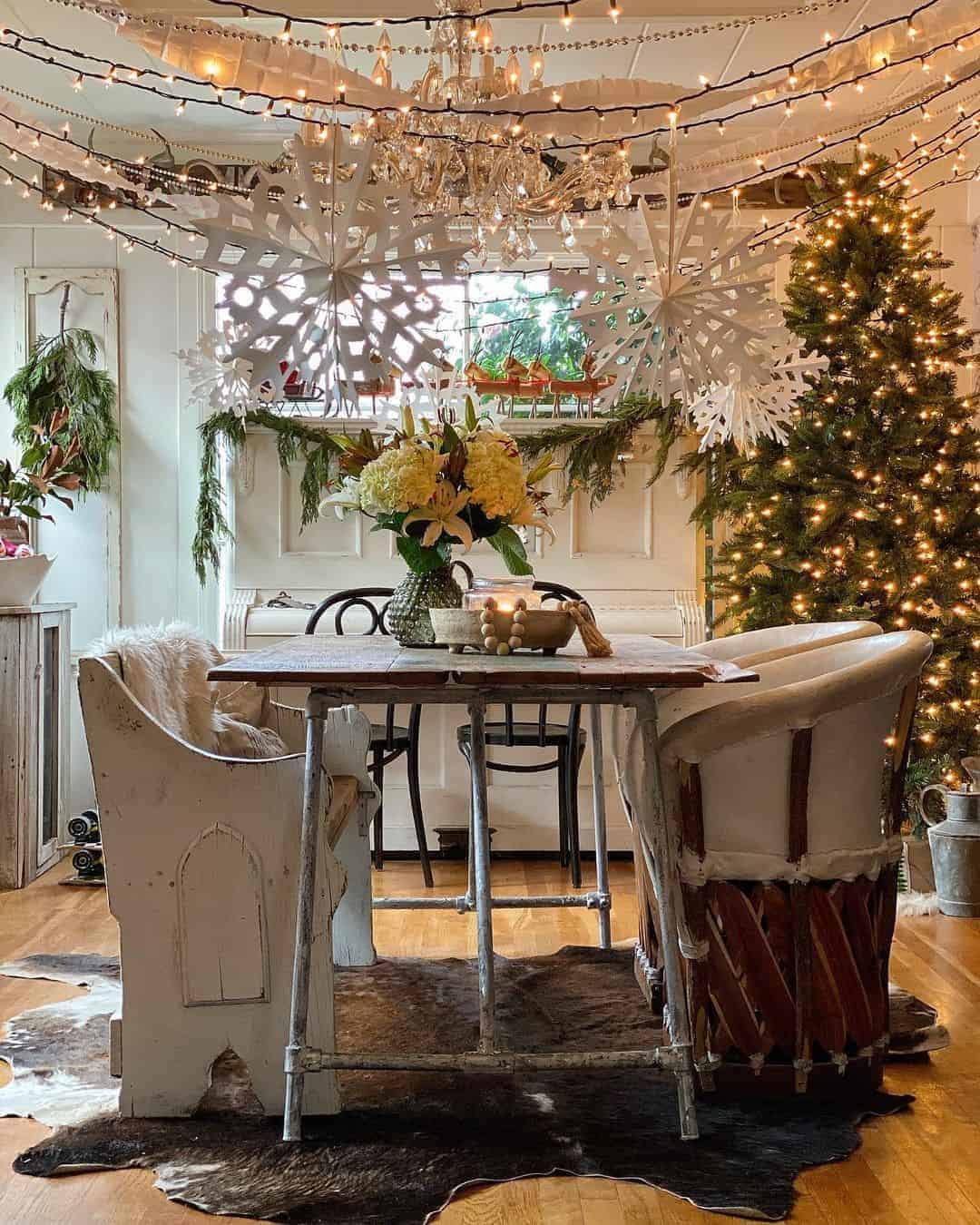 04 of  Cottage Rustic Winter Wonderland Décor