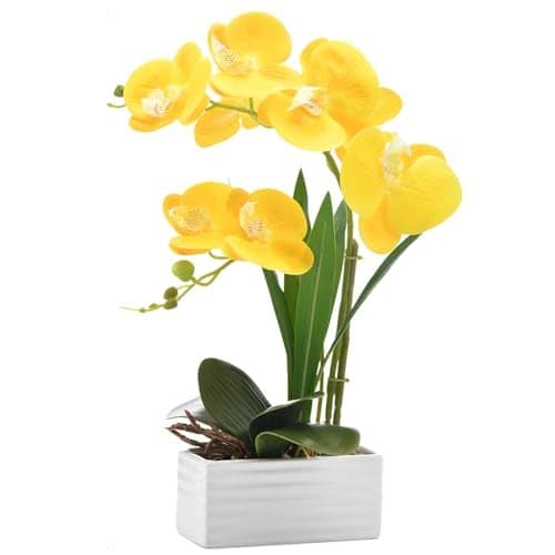 14 of  Yellow Artificial Flowers in Pots