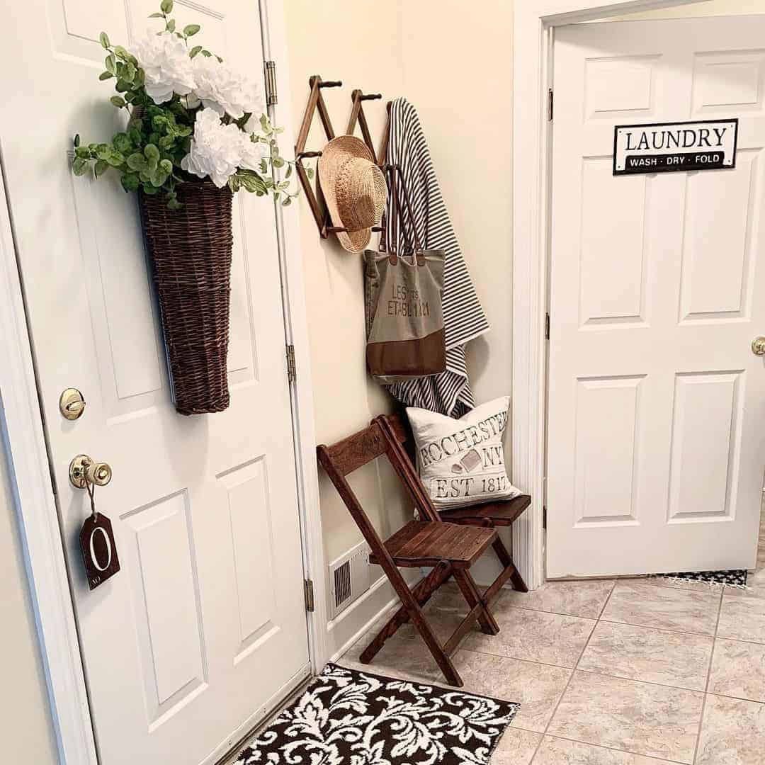 11 of  Two 6 Panel White Doors in Small Entryway