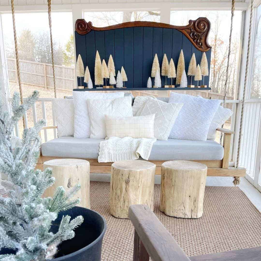 03 of  Cozy and Neutral Holiday Porch Décor