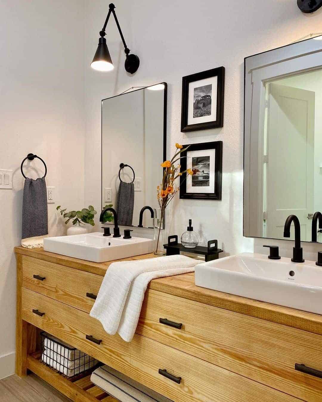 22 of  Double Vessel Sink Bathroom Countertop