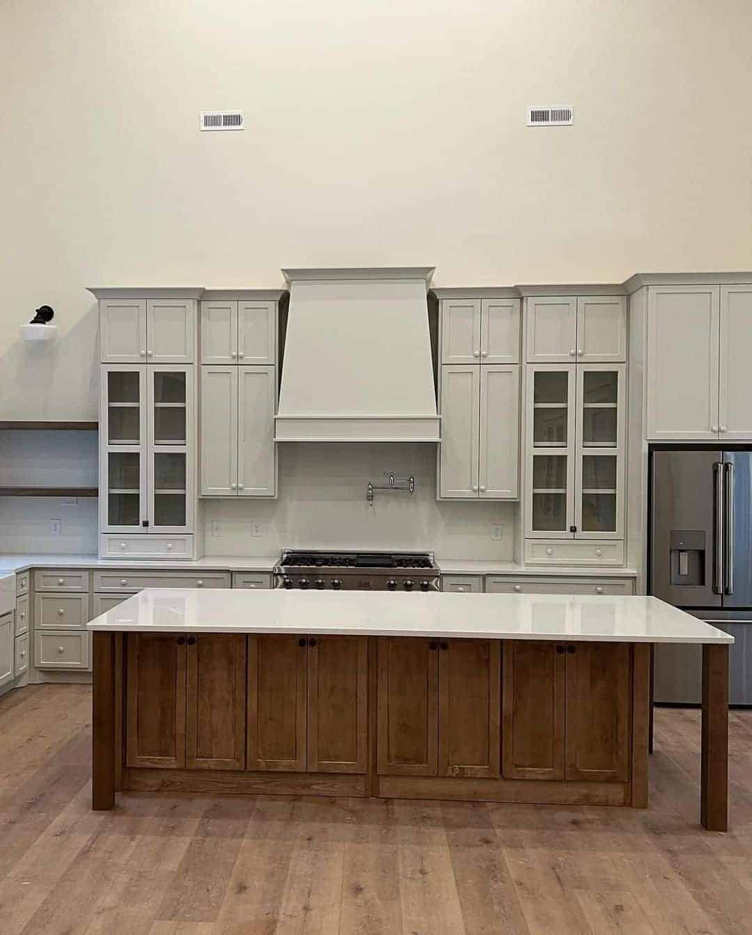 09 of  Farmhouse Kitchen With White Countertop