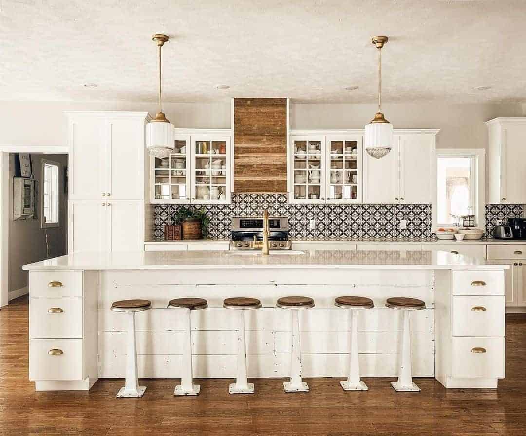 08 of  Modern Wood and White Farmhouse Kitchen