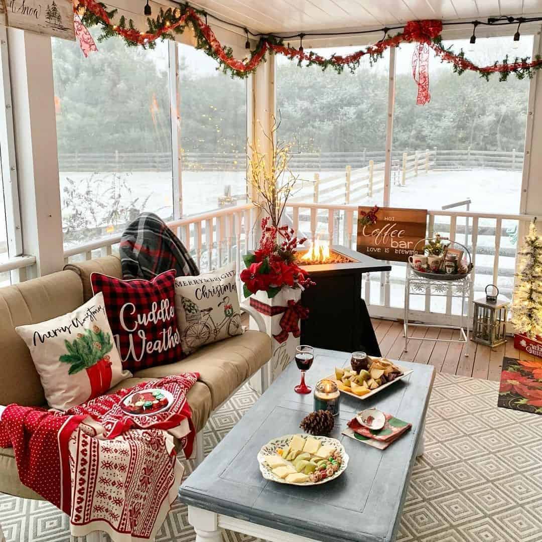 11 of  Screened Porch with Christmas Décor