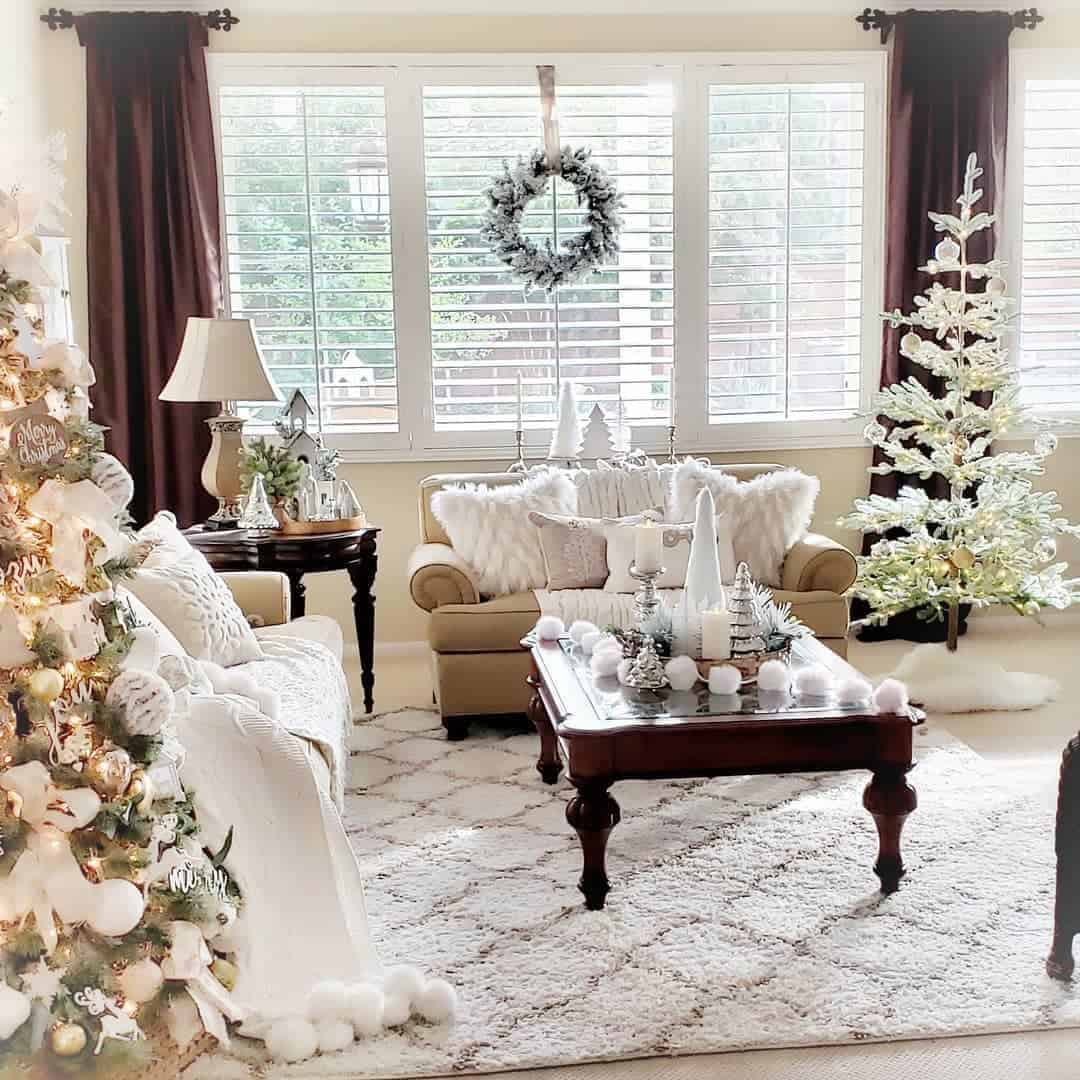 35 of  Formal Living Room Winter Decorations