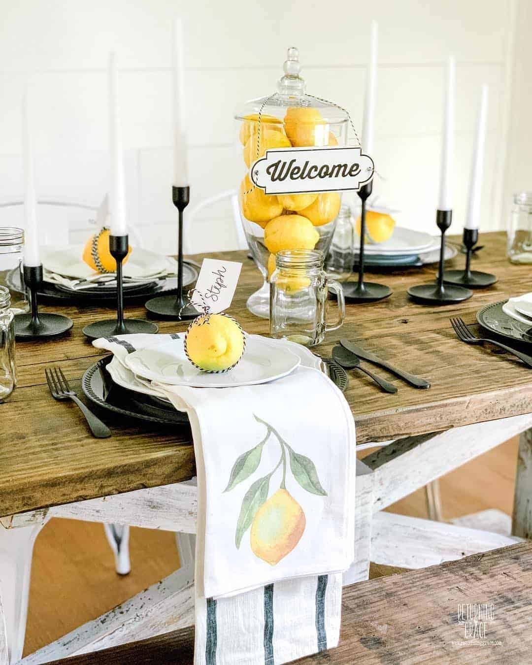 15 of  Opt for a Lemon Centerpiece