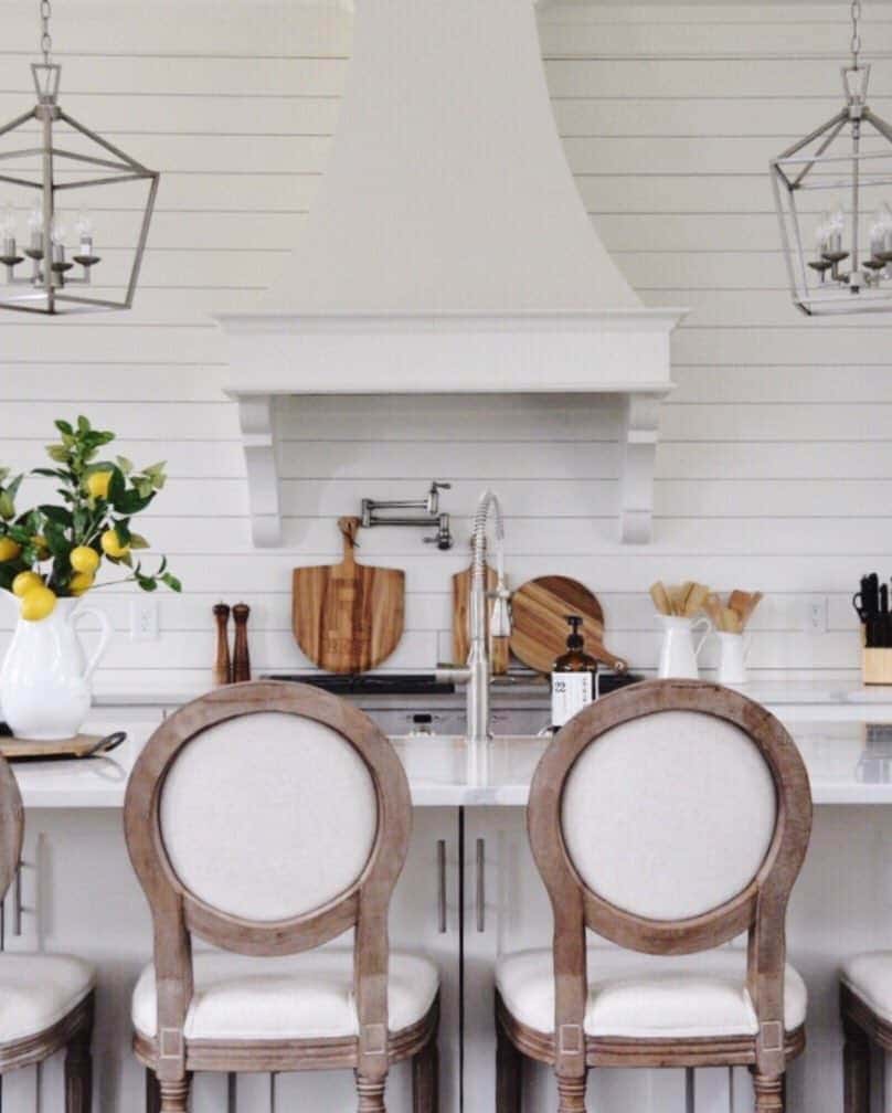 06 of  Modern Farmhouse Kitchen with White and Yellow Décor