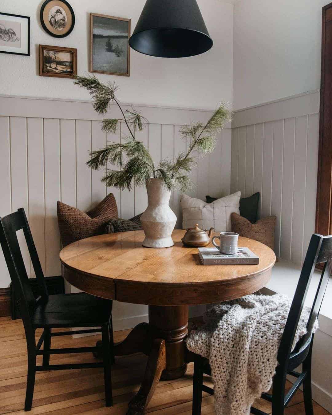 21 of  Cozy Breakfast Nook Packed With Pillows