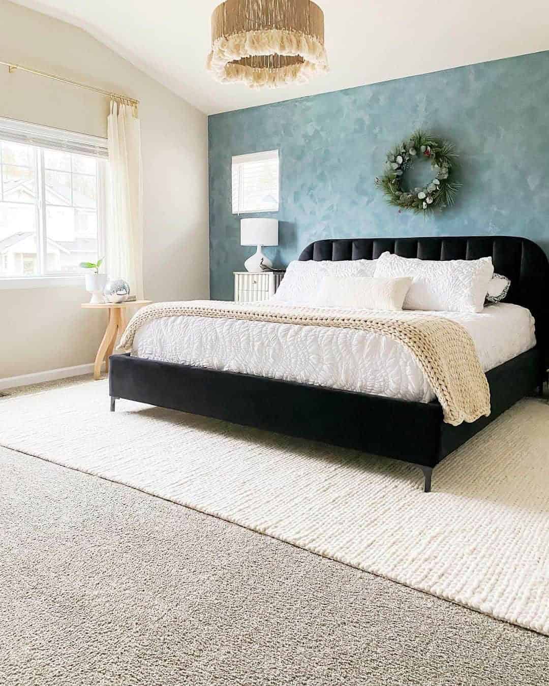 14 of  Beige Bedroom With Blue Accent Color