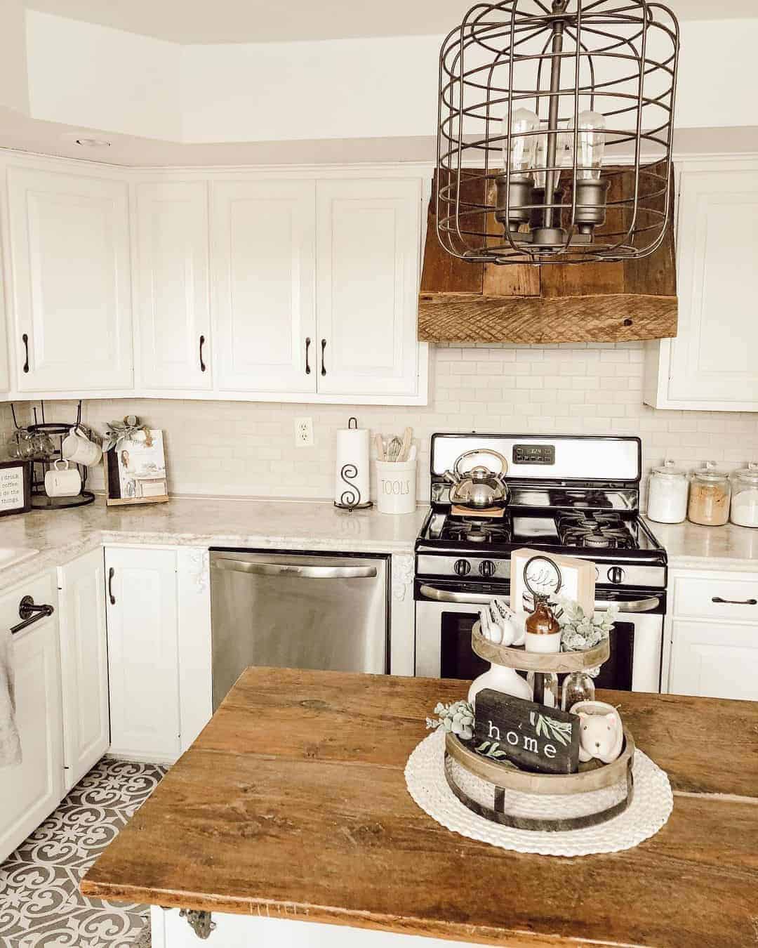 10 of  Farmhouse Kitchen with Wooden Accents